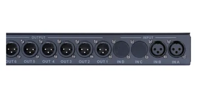 dB-Mark DP26+ — Balanced XLR input and output connections