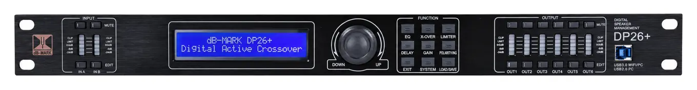 dB-Mark DP26+ — Front view
