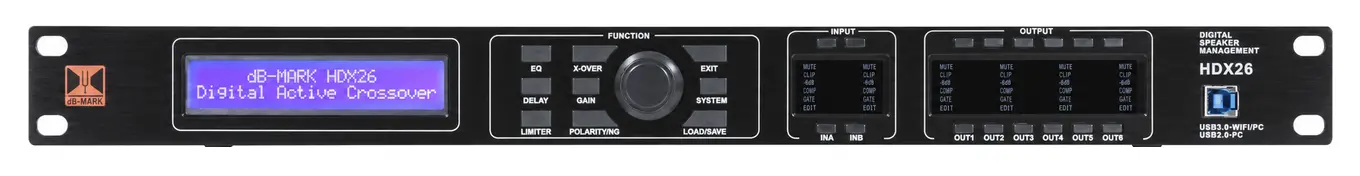 dB-Mark HDX26 — Front view