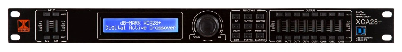 dB-Mark XCA28+ — Front view